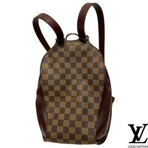 Louis Vuitton Brown Tan Checkered Backpack